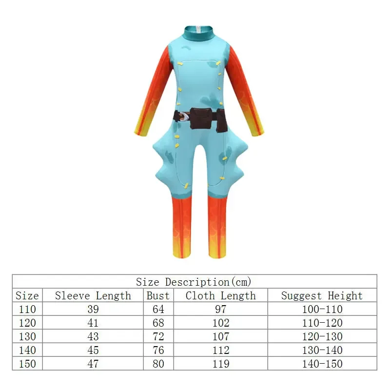 Halloween Fish Stick Costume For Teen Boy Girl Jumpsuit Cloth Christmas Kid Mask Playsuit Pelele Child Bodysuit Boutique Kit 8