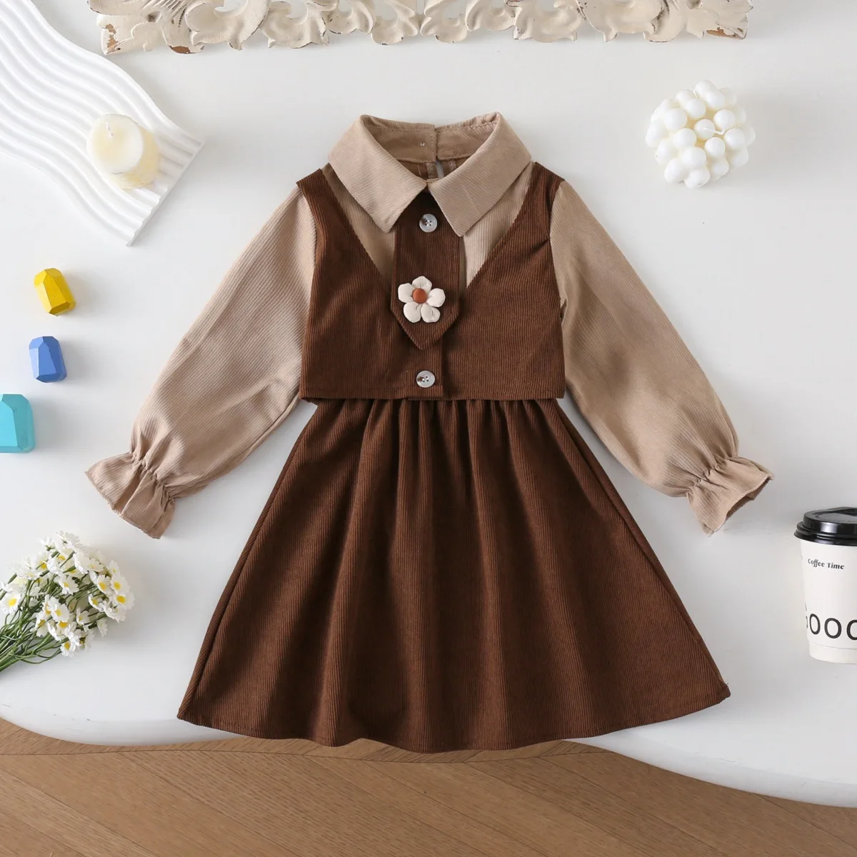 

Girls Dresses Spring Autumn 2025 Children Polo Shirts Dress For Baby Girl Princess Clothes Kids Cotton Fashion Longsleeve Outfit