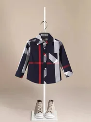 Boys Shirts Children Boys Shirts Cotton Solid Kids Clothing Striped Clothes Child Top Fashion Shirts Long Sleeve Blouse 2-16T