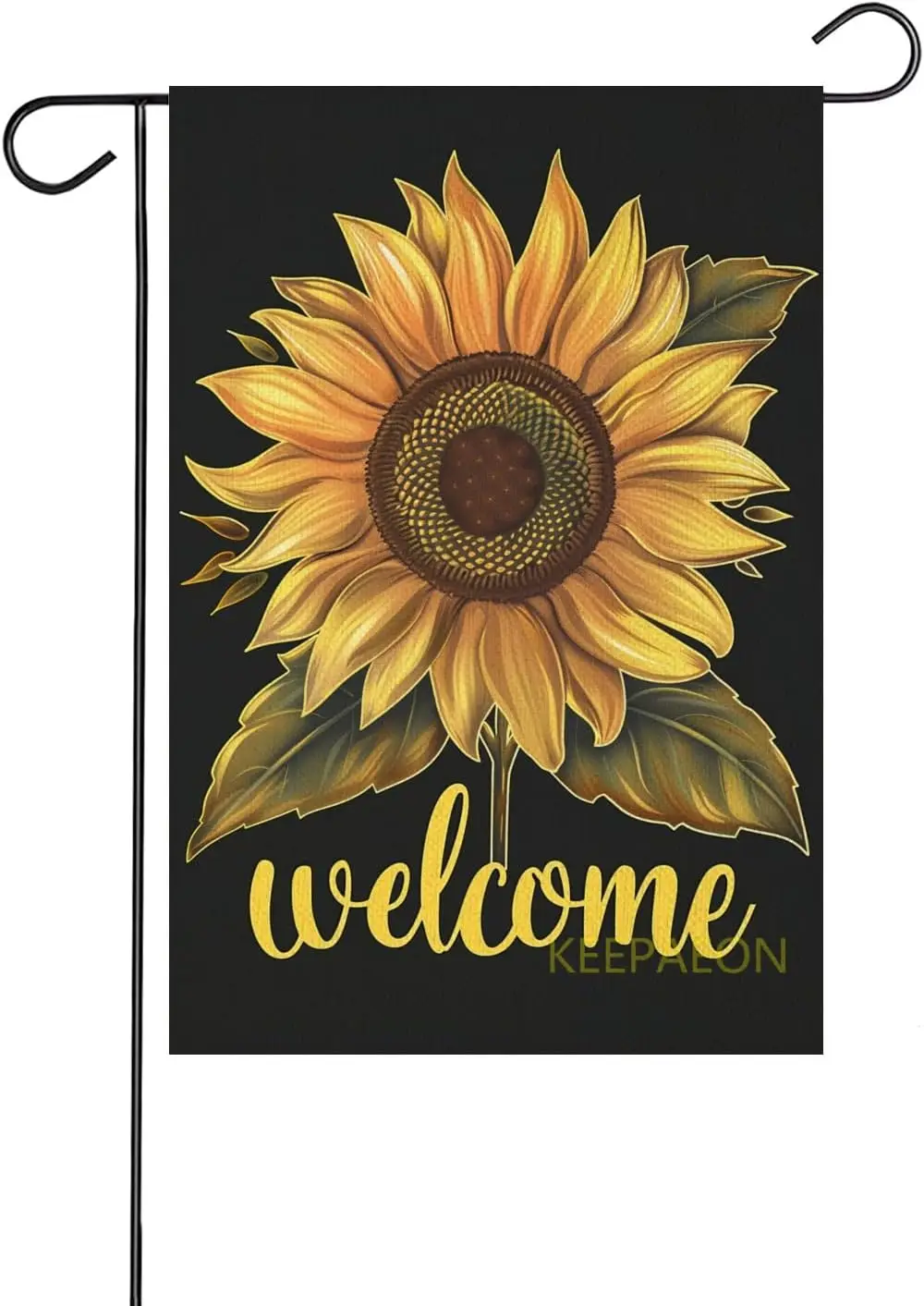 Welcome-Sunflower 12x18 Inch Garden Flags for Outside, Summer Spring Watercolor Floral Yard Decoration, Small Seasonal Outdo yyi