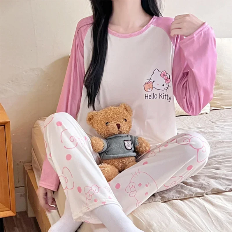 Sanrio pajamas spring casual and comfortable two-piece set Yugui dog loungewear Sanrio loungewear cute cartoon Yugui dog pajamas