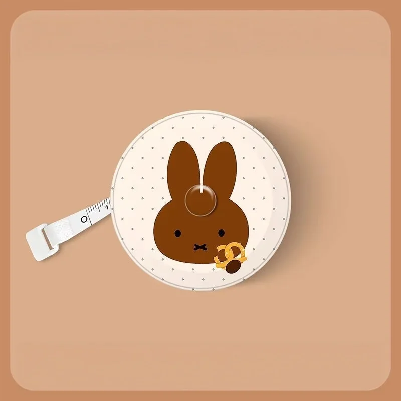 Afbeelding 3: Schattige Miffy Mini intrekbare meetlint voor borst, taille en heup, draagbare cartoon meetlint voor huishoudelijk gebruik.