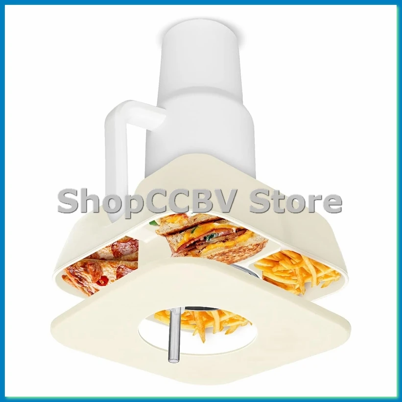 Snack Bowl for with Cover, Reusable Snack Ring for 40 Oz Tumbler with Handle, Snack Tray for-A55K