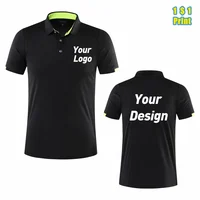Polo deportivo transpirable de secado rápido, diseño de bordado con logotipo personalizado, marca de empresa, moda, Tops en 8 colores, S-6xl 2025