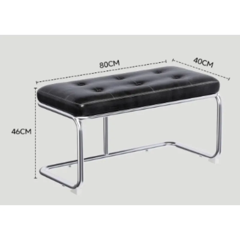 Retro Bedroom Bed End Stool Waterproof And Wear-resistant Luxury Sofa Stool Anti-slip Thickened Home Furniture