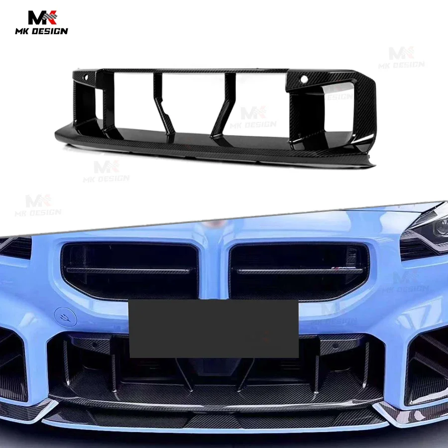 

Popular Hot sell OE Style Dry Carbon Fiber Front Bumper Grille for BMW G87 M2 Body Kit Lower Grille Cover Bodykit