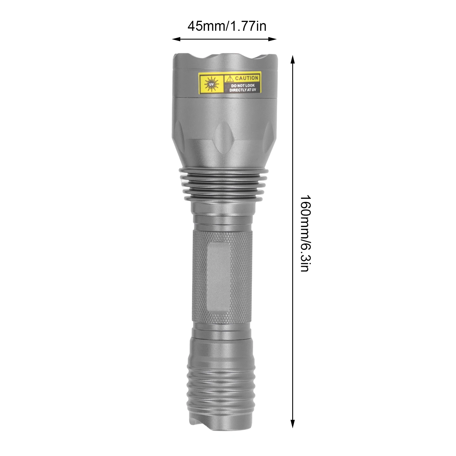 Latarka UV ZK40 Przenośna obudowa ze stopu aluminium 365nm Latarka LED Blacklight do wykrywania kutych dokumentów