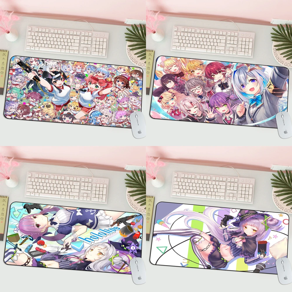 

Hololive Kawaii Anime Gaming Mousepad Gamer Desk Table Game Office Work Mouse Pad Xxl Non-slip Laptop Gaming Pc gaming table