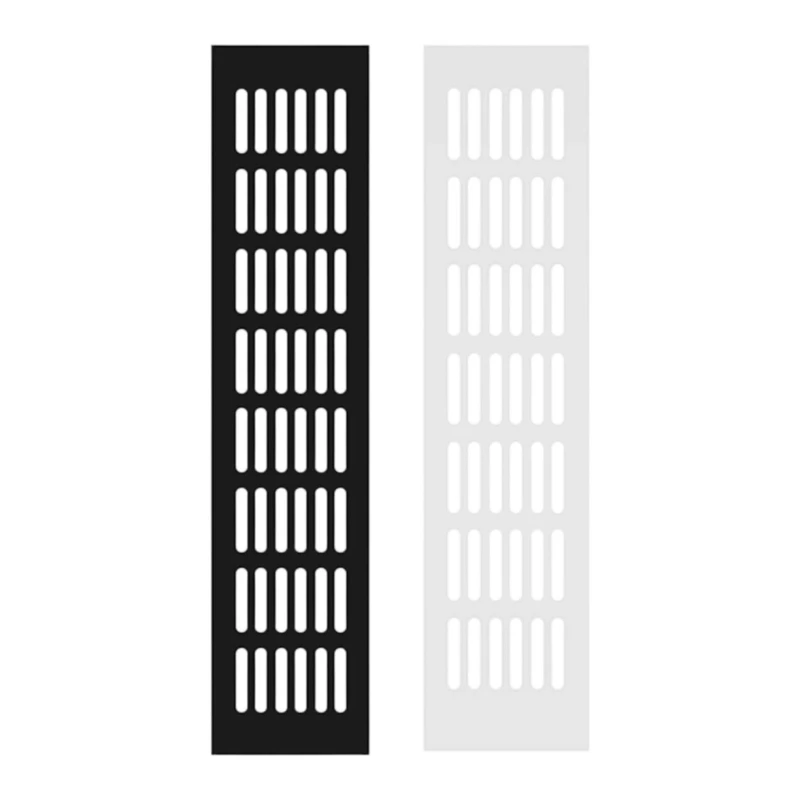 4pcs Aluminum Vent Covers Double Side Ventilation Grilles Easy Mounts Corrosion Resistant Ventilation Grille For Furniture