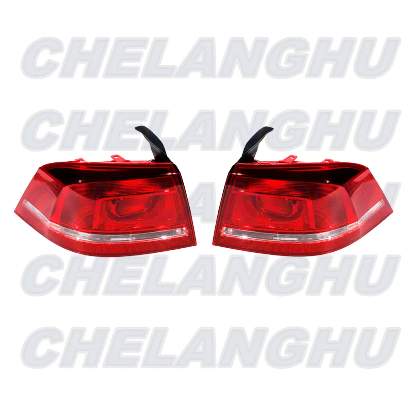 For VW Passat 2011 2012 2013 2014 2015 European version 1 Pair Outer Side Tail Light Rear Lamp Brake Light Without Bulbs