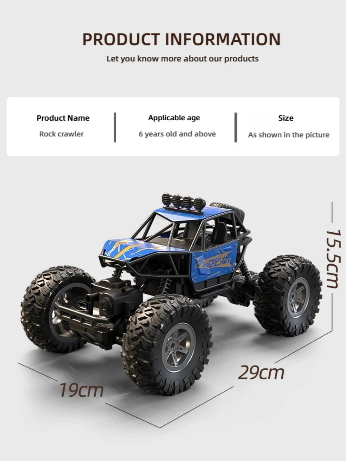 سيارة Monster Bigfoot Off - Road 4WD للتحكم عن بعد مع جهاز تحكم عن بعد 2.4G، مصممة لمغامرات الطرق الوعرة، شاحنة مثالية