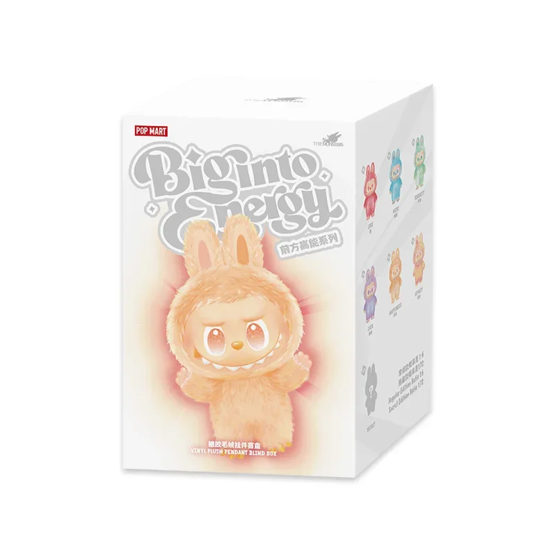 POP MART LABUBU DE MONSTERS Big into Energy Serie Vinyl Pluche Blind Box Speelgoed Kawaii Anime Action Figure Verrassing Mystery Box