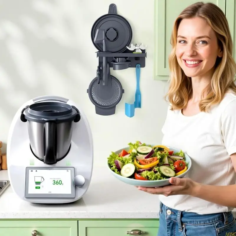 رف تخزين قابل للطي عالي السعة من A0NC لمستلزمات أدوات أدوات الطبخ #5