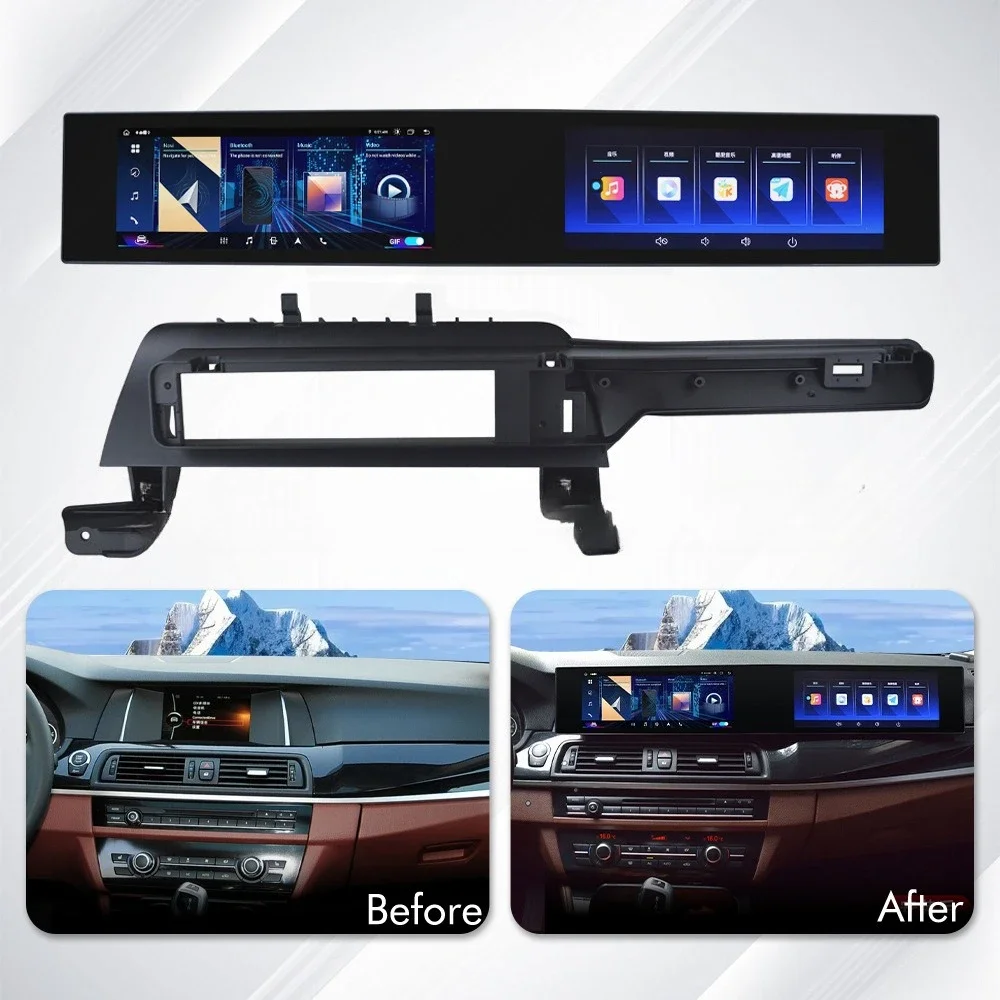 Suitable For 5 Series BMW F10/F11 Large-screen DVD Android Modified Navigation All-in-one Machine CIC NBT System Universal