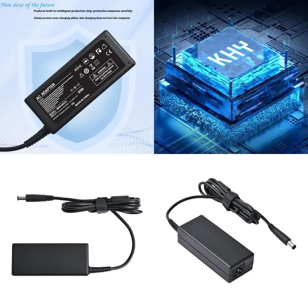 Fast Charging 65W 7.4x5.0mm Power Supply For Laptops With smartests Protections E65A