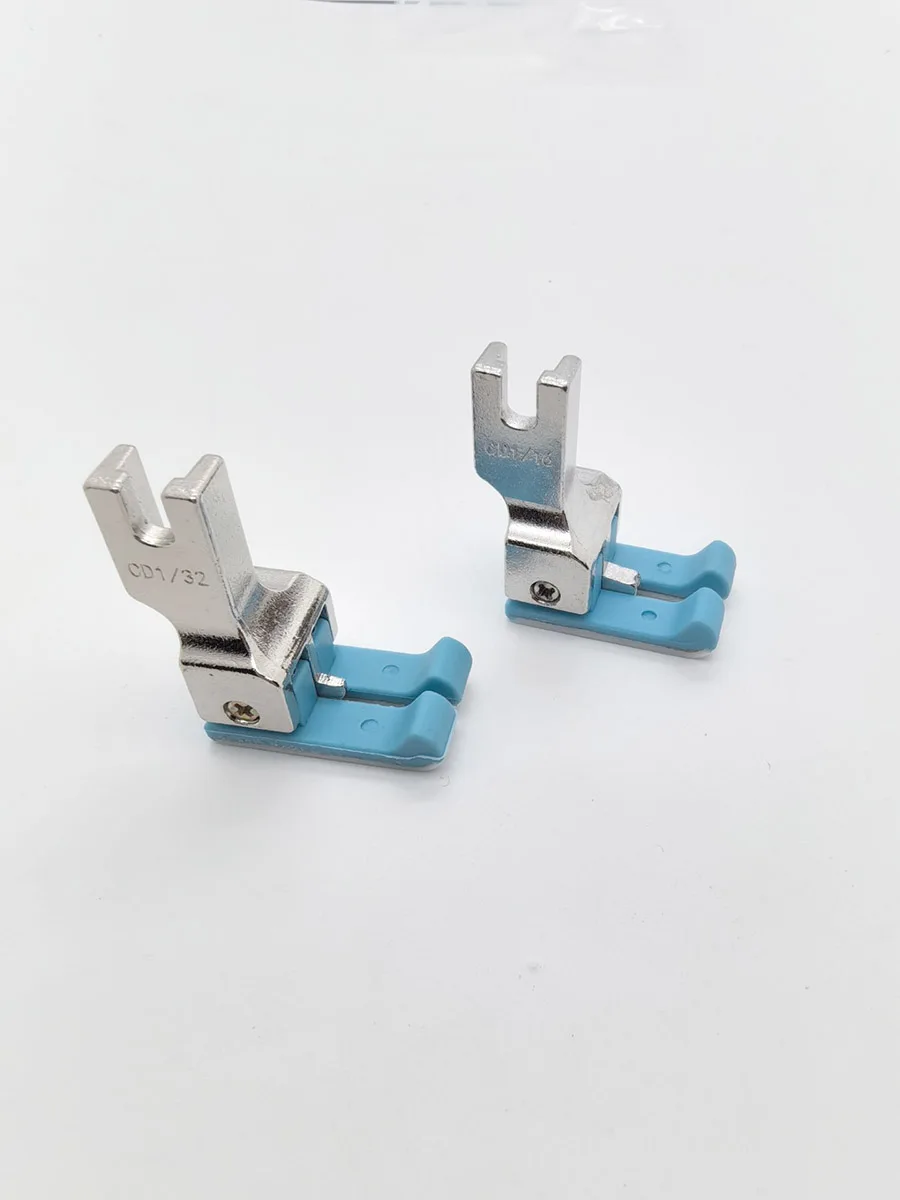 Double Compensating Plastic Presser Foot For Industrial Sewing Machine Left & Right Top Stitching CD1/32 CD1/16