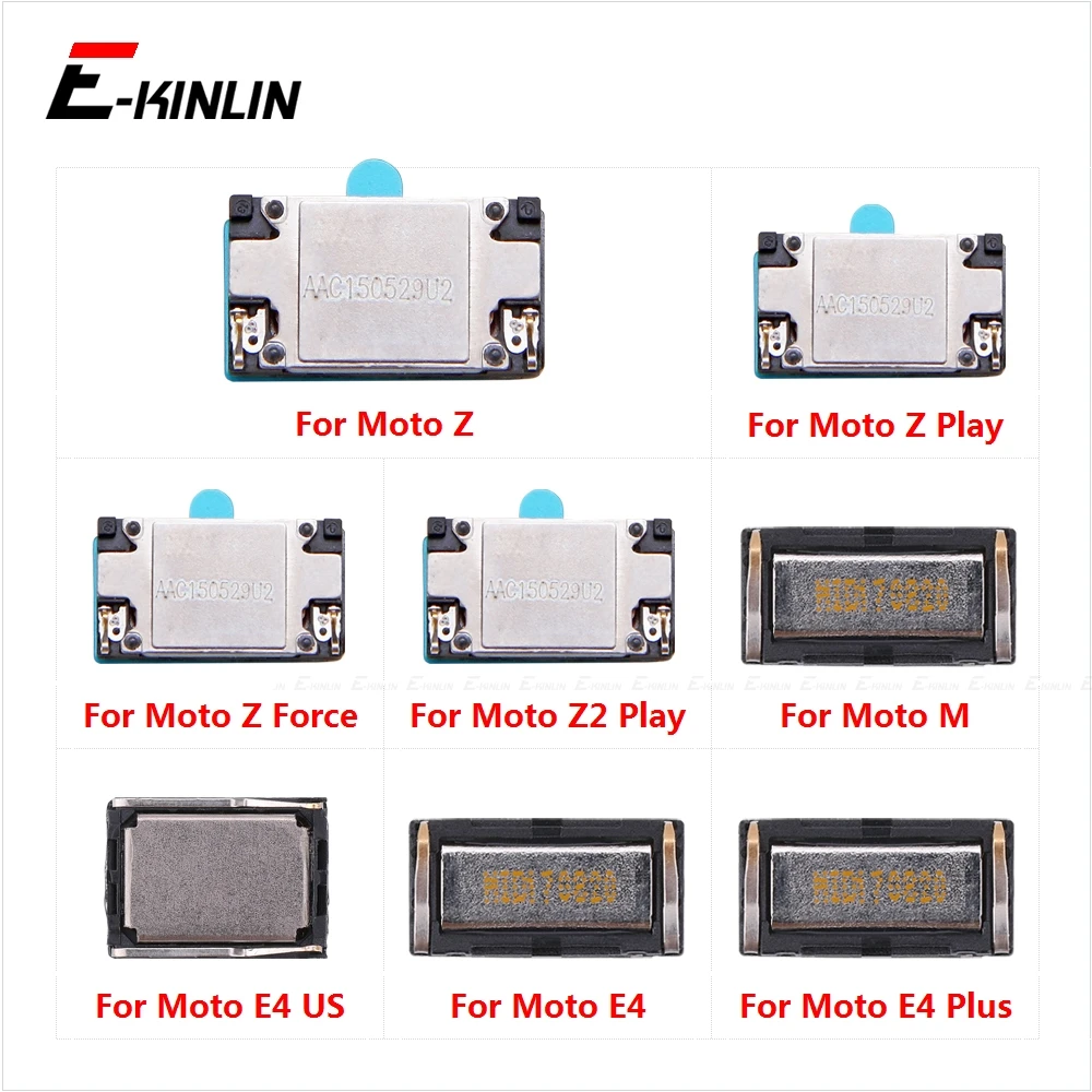 Fone de ouvido embutido, alto-falante superior para motorola moto m e6 e6s e5 e4 e7 plus z2 z play force