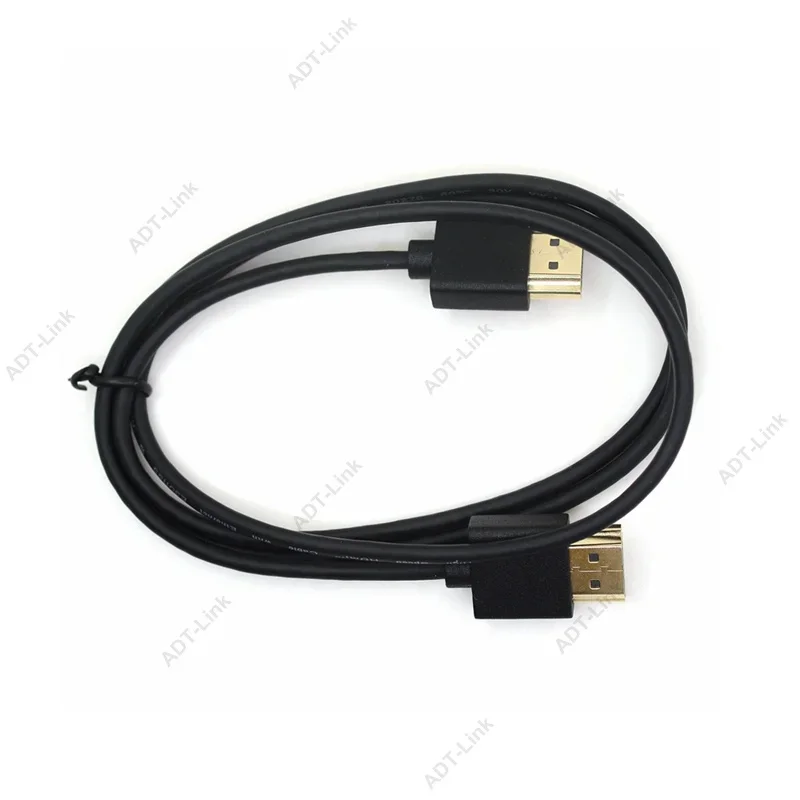 OD3.0mm Super Soft Micro HDMI to HDMI to Mini HDMI Cable Ultra thin 4k@60hz Light-weight Portable short hdmi2.0   30cm 60cm 1m