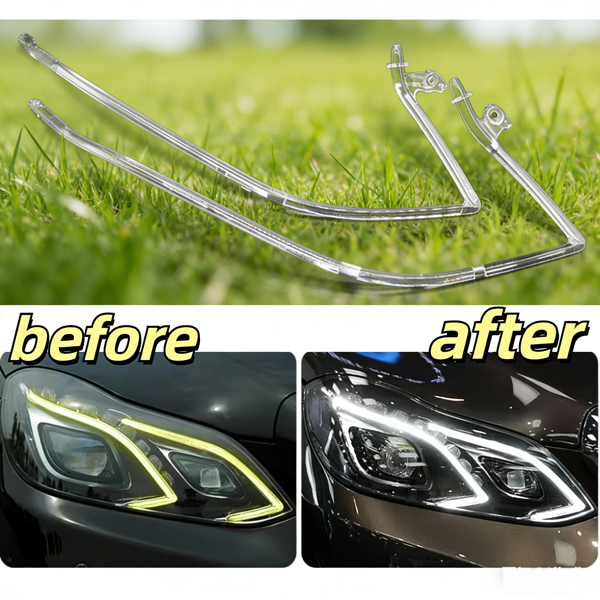 

For Mercedes-Benz E Series W212 2014-2015 LED DRL Daytime Running Light Guide Plate Tube