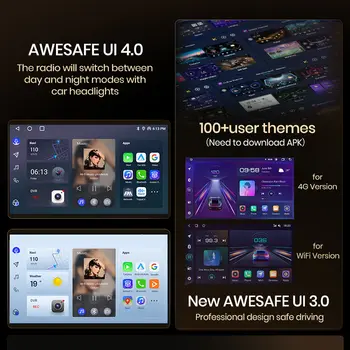 AWESAFE AI 4G LTE bezdrátové autorádio CarPlay Android 9.1 s GPS navigací pro Mazda 3 BK 2004 2005 2006 2007 2008 2009 BT DSP RDS FM 8 nejlepší prodej stereo obrazovka Mazda 3 2008 - №5