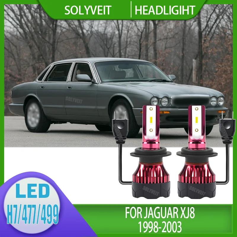 

Automotive Headlight Bulb H7 477 499 LED High Low Kit Waterproof 12v 6000k White For Jaguar XJ8 1998 1999 2000 2001 2002 2003