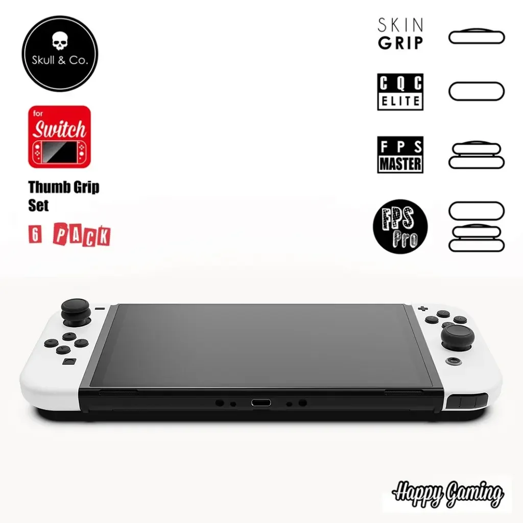 Skull & Co. Joystick Cap Thumb Grip Set FPS CQC Thumbstick Cover dla kontrolera Nintendo Switch/OLED/Lite Joy-Con — zdjęcie produktu 5