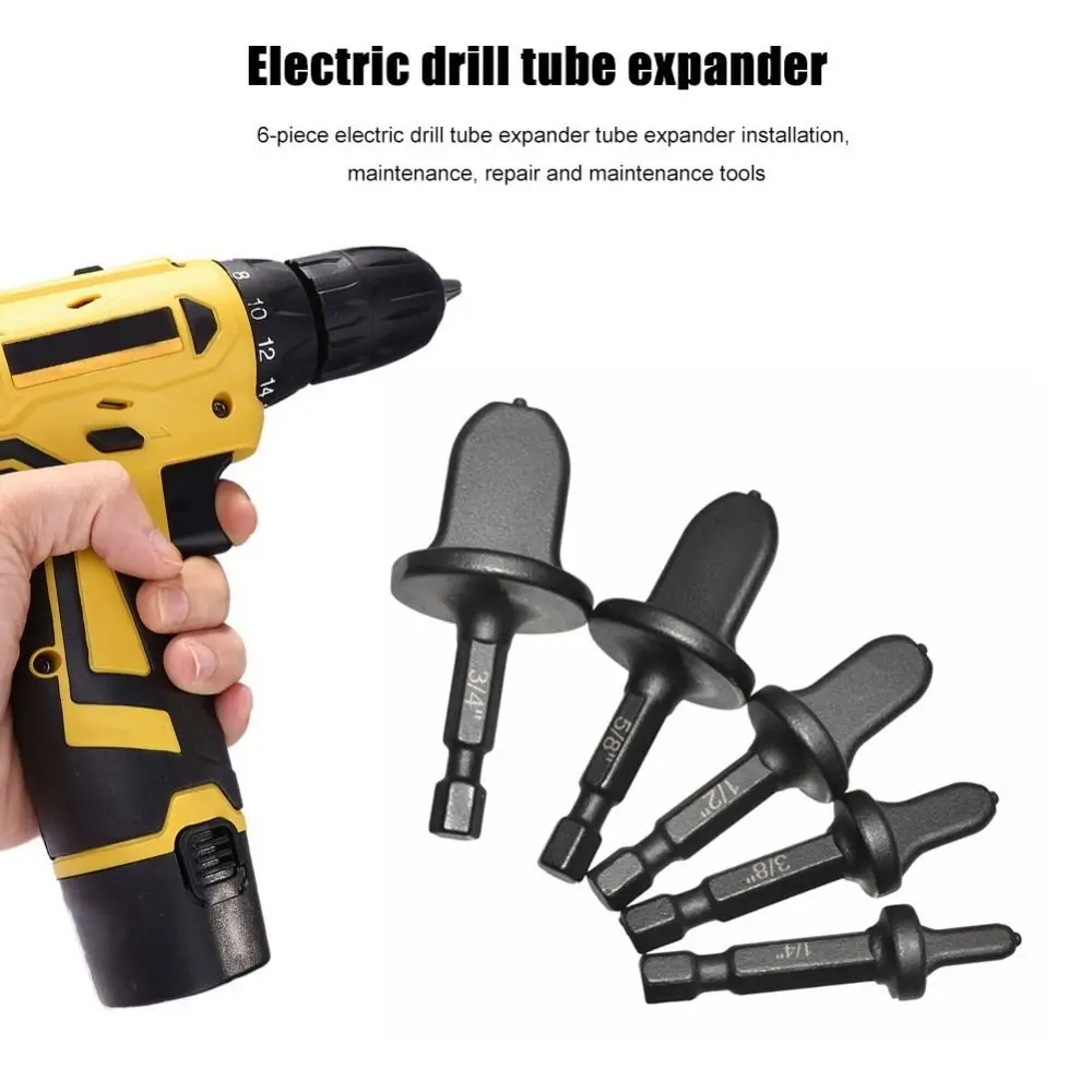 

5/6/11PCS Copper Tube Expander Set Pipe Hole Flare Extender Swage Air Conditioner Refrigerator Takeover Drill Bit Repair Imperia