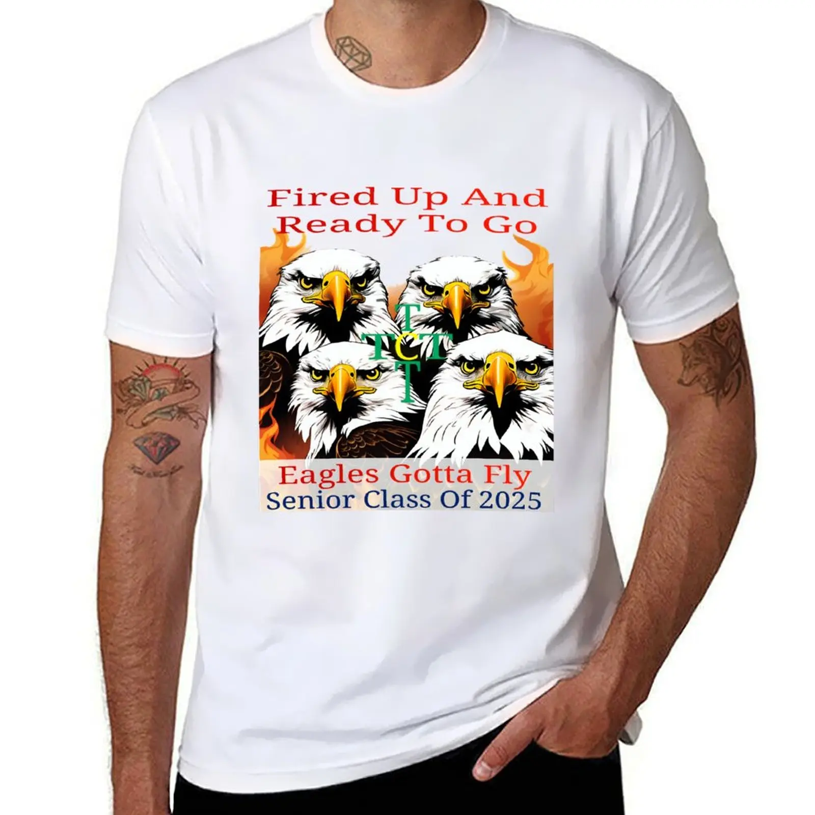 

TC Seniors 2025: Fired Up And Ready To Go For Next Year T-Shirt man t shirts for men casual T-Shirt