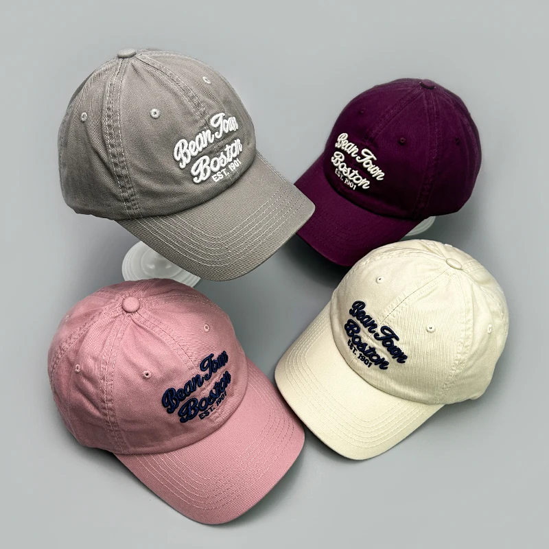

Korean Street Embroidered Letters Baseball Hats New Men Women Sunshade Versatile Breathable Retro Snapback Caps Fashion Hip Hop
