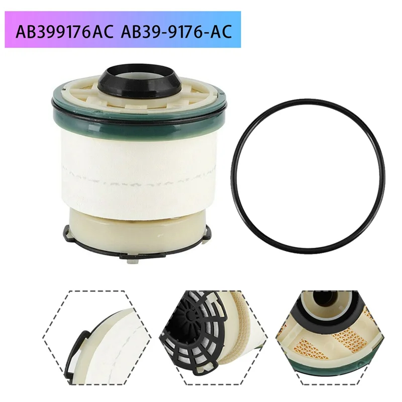ABHY-10 Buah Elemen Filter Bahan Bakar untuk Ford Ranger Mazda BT-50 II Diesel T6 Wildtrak 2011- AB399176AC AB39-9176-AC