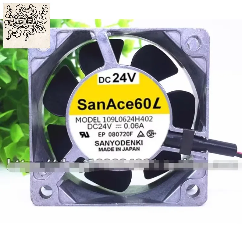 

Ltsf For Sanyo Denki 109L0624H402 DC 24V 0.06A 60x60x25mm 2-Wire Server Cooling Fan