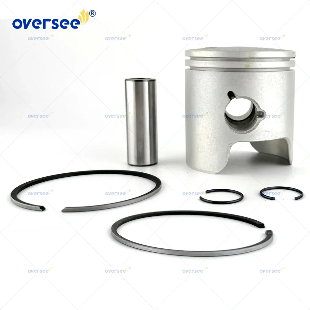 Oversee 6K5-11635-01 6H3-11635-01 +025 Piston Kit For Yamaha 3Cyl 60HP 70HP Outboard Engine 6H3-11601-12