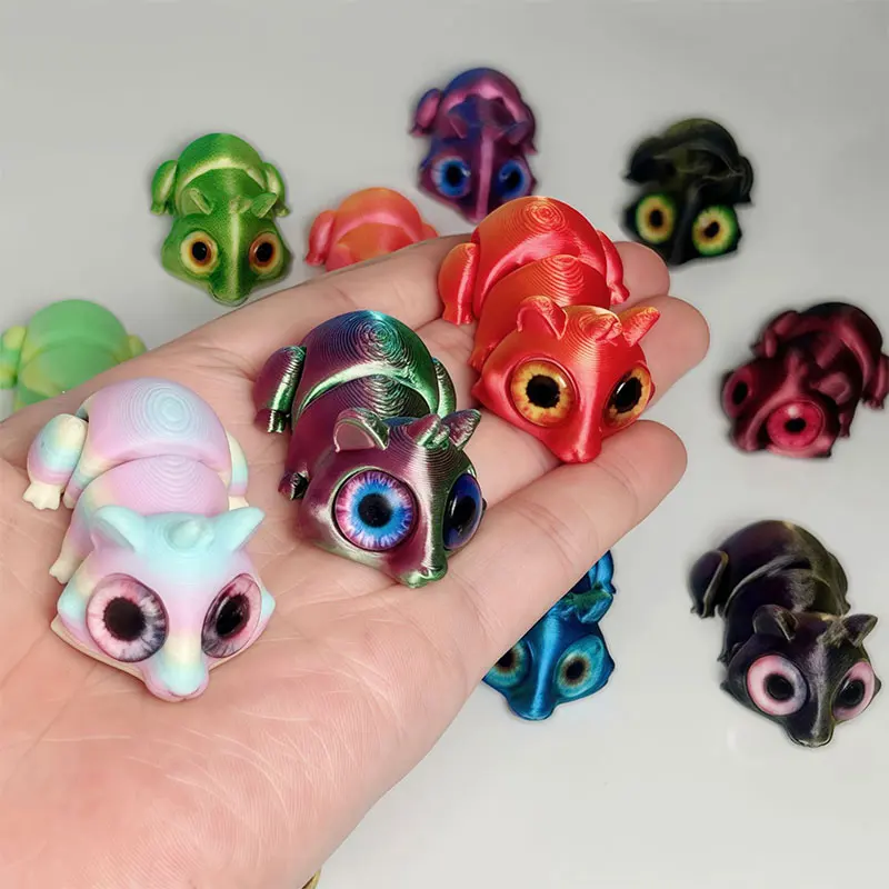3D Printed Hamster Figurines Creative Animal Landscape Decorations Simulated Hamster Desktop Home Model Party Children's Gift