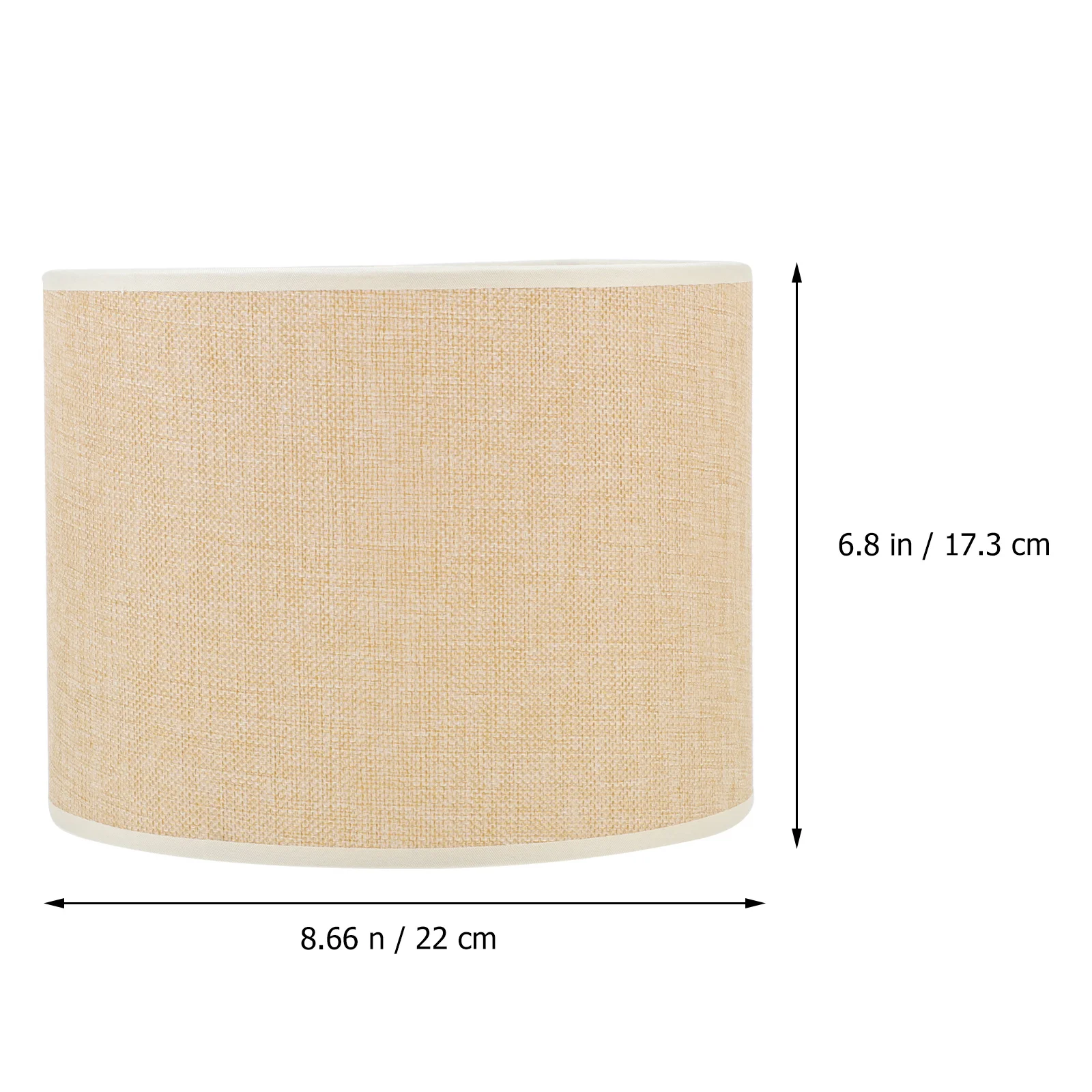 

1Pcs Beige Linen Cloth Lampshade Decorative Cover for Home Living Room Bedroom Light Shade Ornament Home Light Shade
