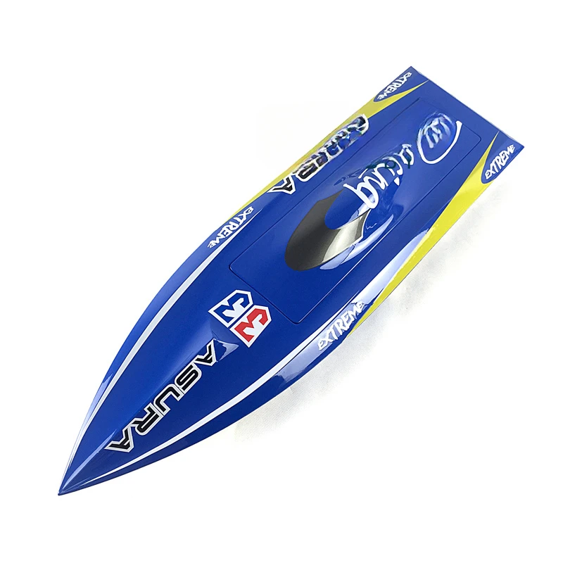 H750 Prepainted Blue Electric High Speed Racing KIT RC Boat Hull Only for Advanced Player