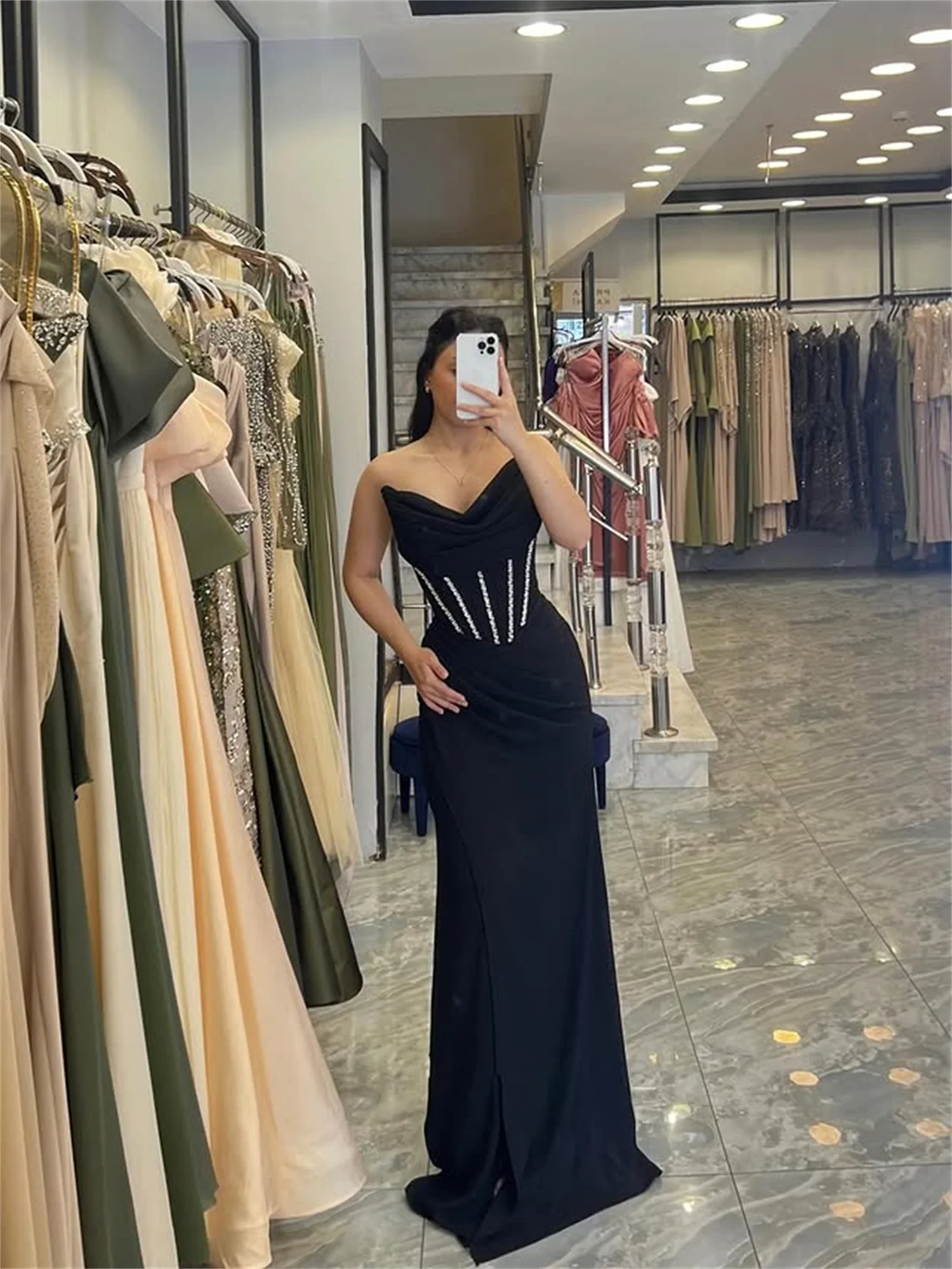 

Arabian Night Elegant Evening Dresses Floor-Length Party Dresses Strapless Prom Gowns Customized Luxury robes de soirée 2025