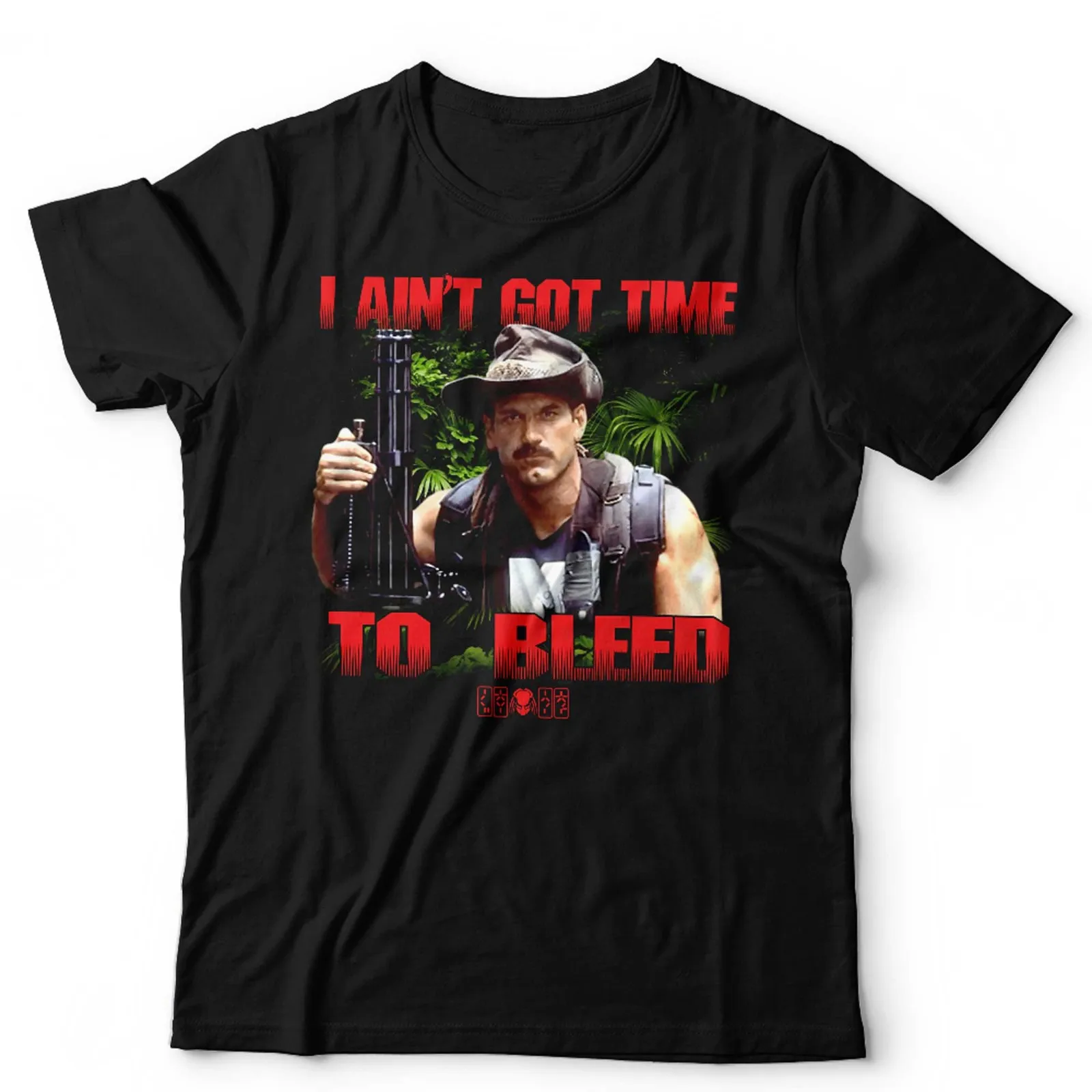 Camiseta Predator I Aint Got Time To Bleed NOVA Unissex Blain Jesse Ventura Retro