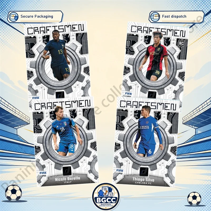 DIY Panini Homemade Football collection card FIFA World Cup Messi Ronaldo Neymar Craftsman Series
