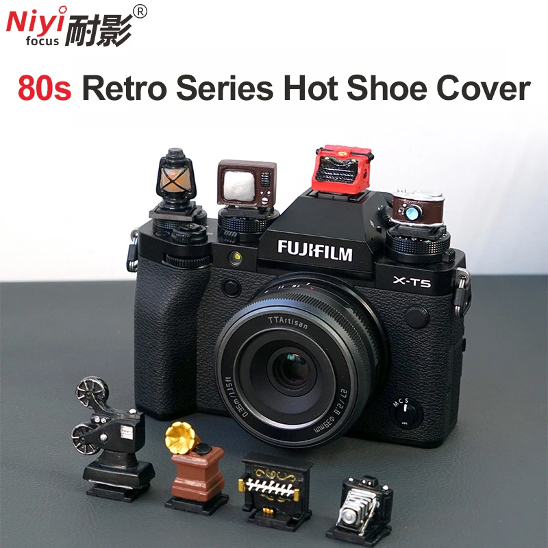 Camera Hot Shoe Cover Retro Series Toy Universal Cold Shoe Cover Mini for Sony ZV-E10 Canon R50 Fujifilm XM5 Nikon Accessories