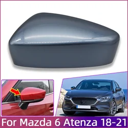 External Rearview Mirror Shell Cover For Mazda 6 Atenza 2018 2019 2020 2021 Door Mirror Cap Housing Lid High Quality Painted