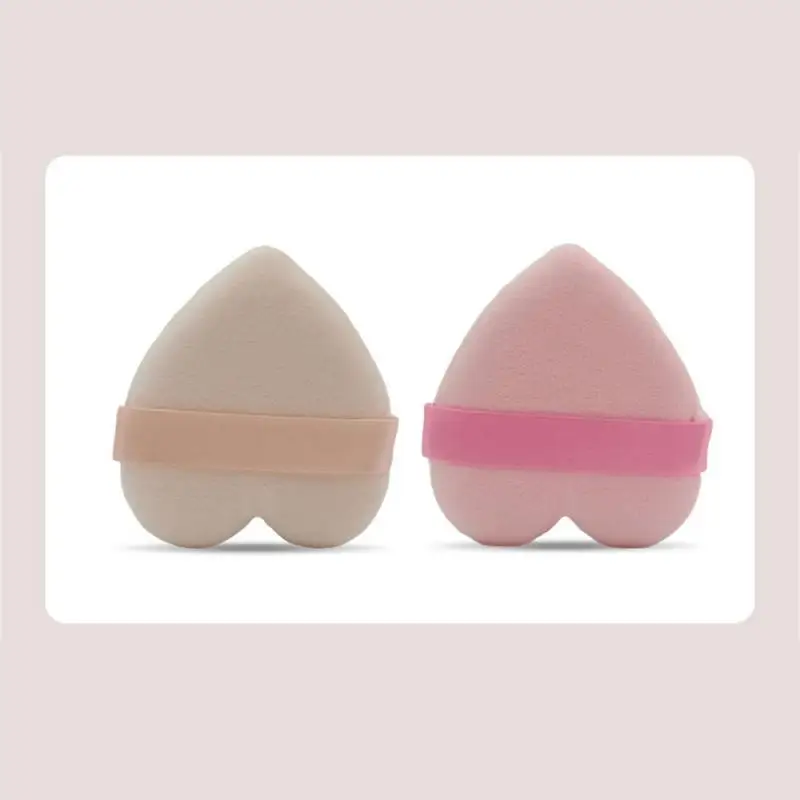 Heart-Shaped Velvet Sponge Puff para maquiagem facial, Puff cosmético, Cotton Puffs, Make Up Tools