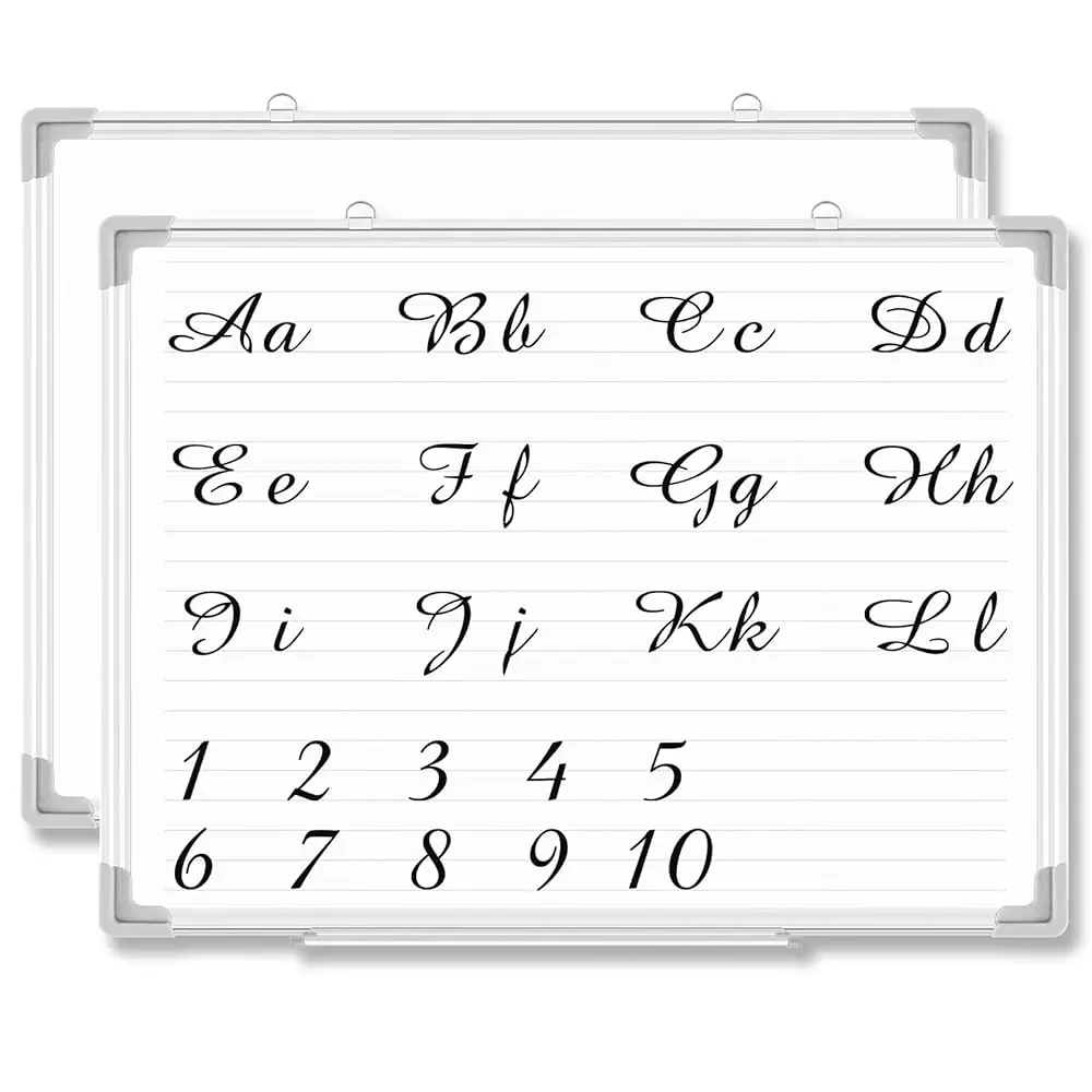 

Магнитная доска для сухого стирания с линиями, 24 x 18 дюймов, настенный планировщик, магнитная линованная доска для сухого стирания