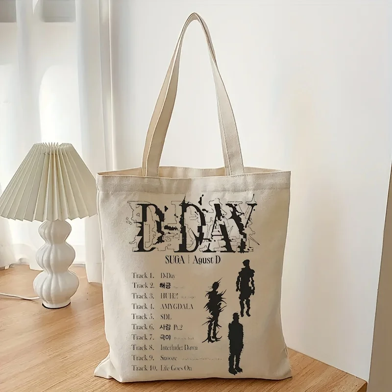 World Tour Tote Bag, Casual Canvas Shopping Bag Luggage Bag