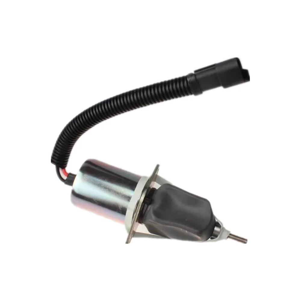 Excavator Parts 11802561 For 55B 6B 80D Engine Flameout Solenoid Valve Switch A45Z2-C Fuel Stop Valve