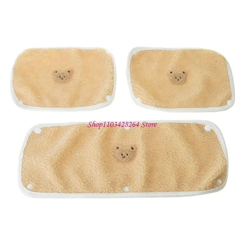 

Набор из 3 предметов для подлокотников и нарукавников с мультяшными протекторами для большинства детских колясок