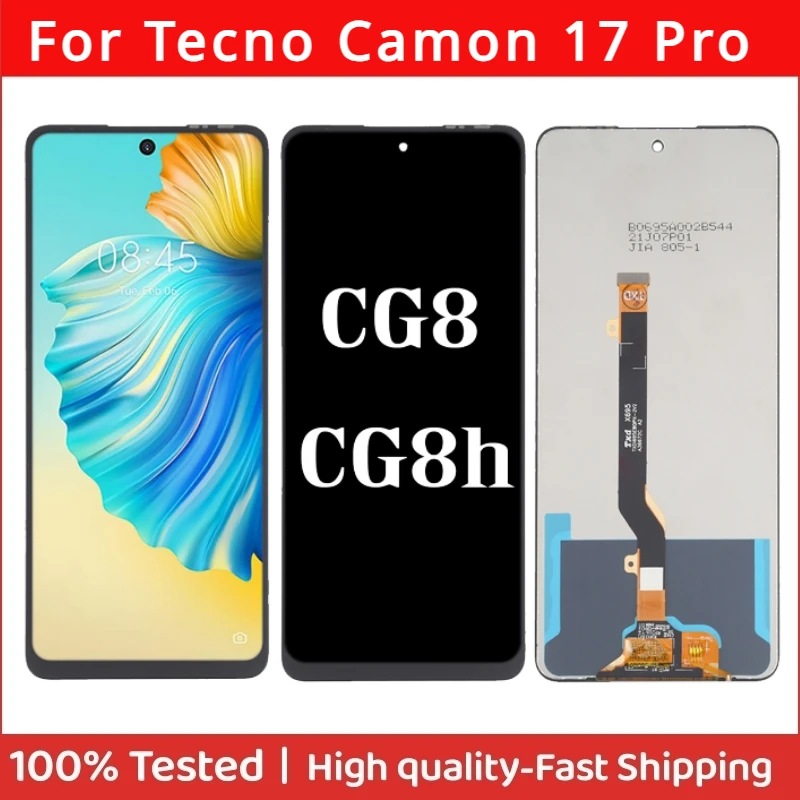 

IPS 6.8" For Tecno Camon 17 Pro 17Pro CG8 CG8h LCD Display Touch Screen Digiziter Assembly