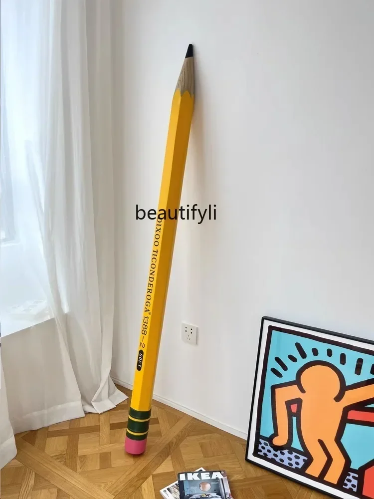 

Designer Model Large Giant Pencil Art Device Creative Floor Ornaments Library Design Sculpture