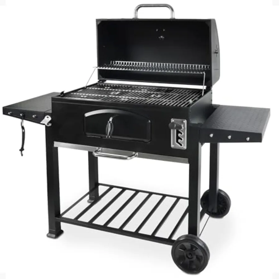 

Grill Boss Charcoal Grill with 32-Inch Cooking Area in Black for Outdoor BBQ Tailgating Camping Backyard Grilling Includes Warm