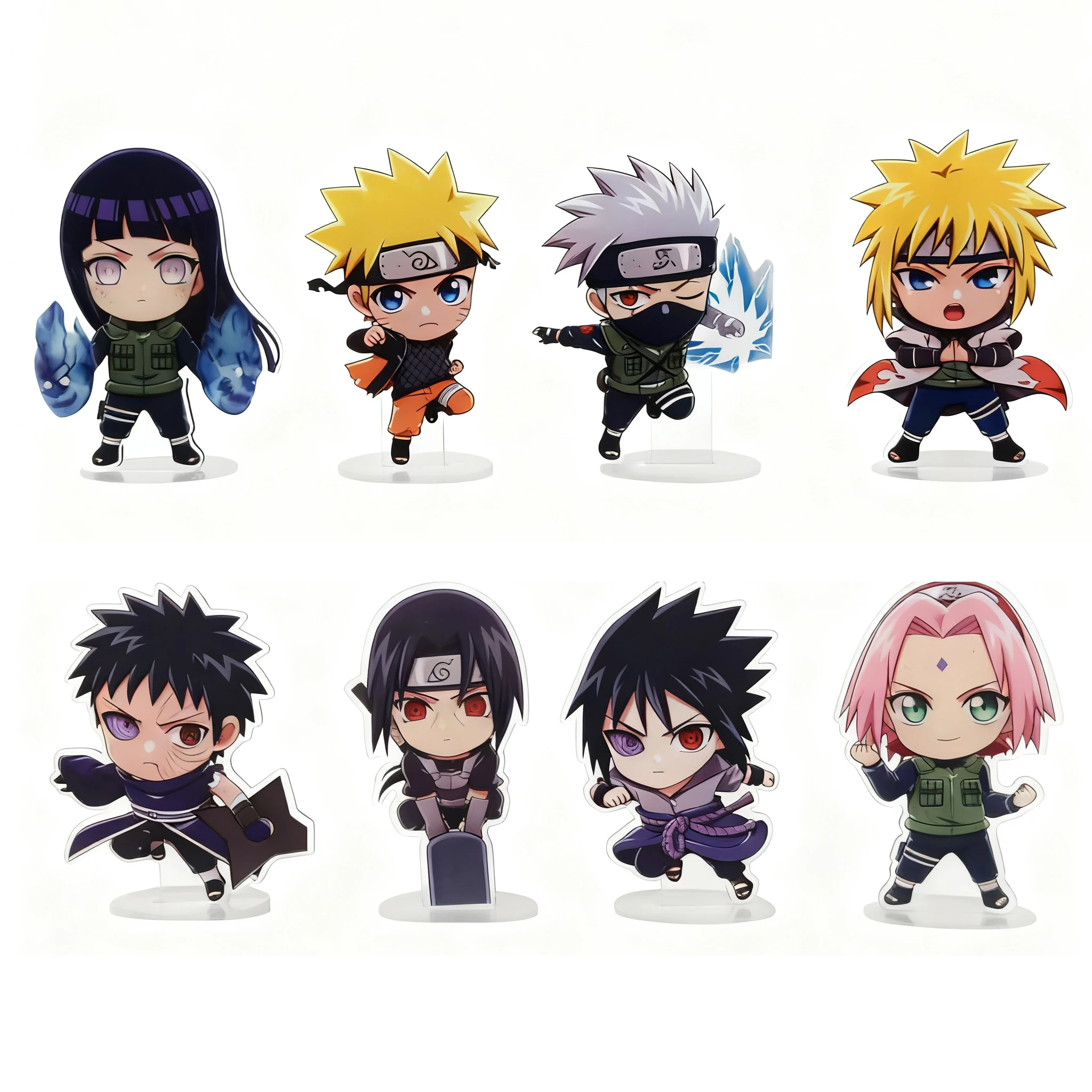 لوحات ناروتو أنيمي الدائمة الاكريليك كاكاشي إيتاشي الأجهزة الطرفية ساسوكي ميناتو لطيف مادارا نموذج الكرتون سطح المكتب هدية