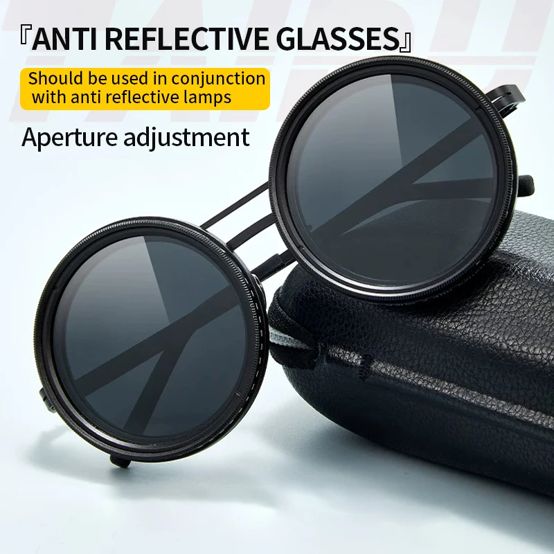 TAIDU Tattoo Polarized Sunglasses High Definition Reflective Free Glasses Adjustable Lens Eye Protection Glasses Equipment